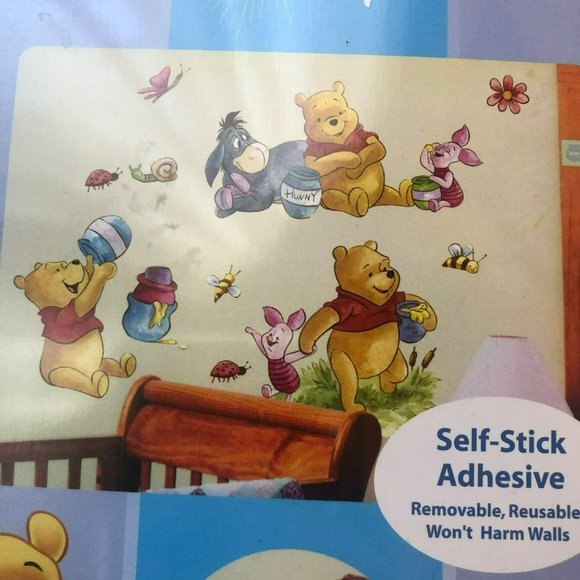 Winnie the Pooh Self-Stick Adhesive Wall Art Peel & Remove 4 10"x17.5" sheets - Picture 9 of 9